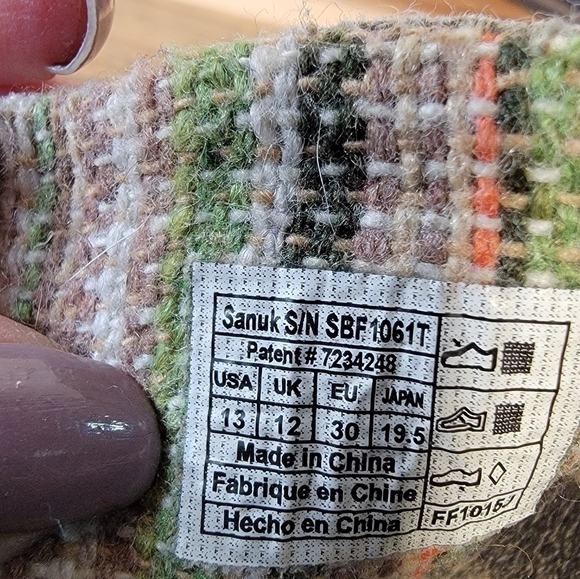 Sanuk Lil Donny Canvas Slip on Loafers Size 13 - Picture 14 of 15